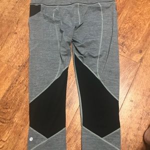 lululemon athletica Gray and Black Track Pants